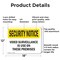 Signmission Video Surveillance On Premises OSHA Security Notice Sign, Aluminum, 18in W x 12in L, 2PK OS-2PACK-SN-A-1218-L-11659 - alternate 5